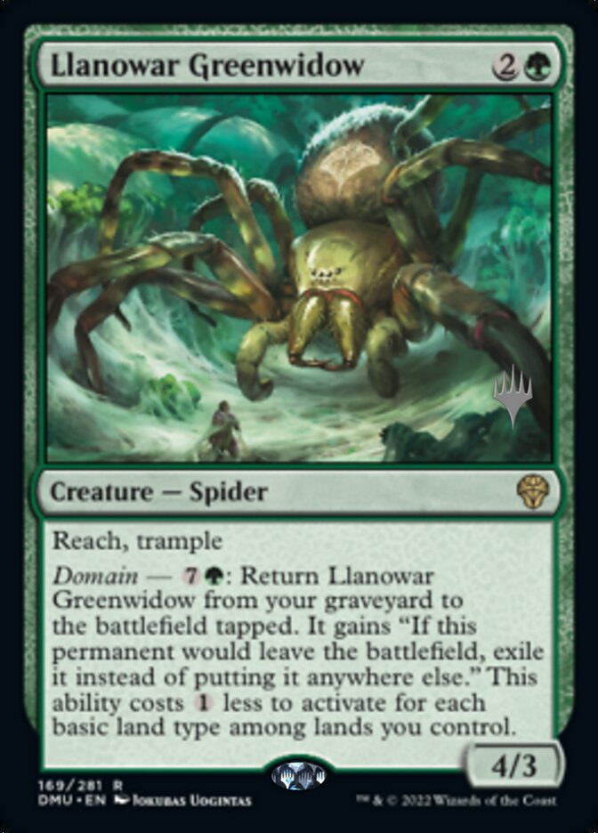 Llanowar Greenwidow (Promo Pack) [Dominaria United Promos] | Webway Games