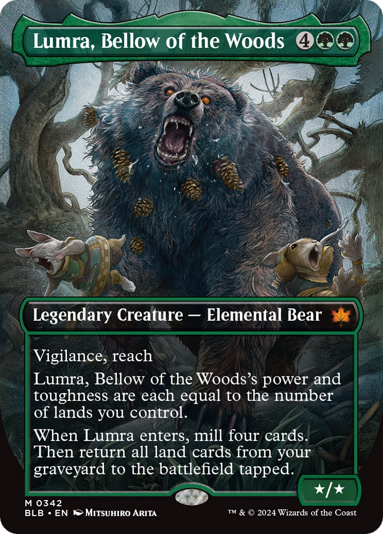 Lumra, Bellow of the Woods (Borderless) (0342) [Bloomburrow] | Webway Games