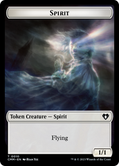 Spirit (0010) // Construct (0041) Double-Sided Token [Commander Masters Tokens] | Webway Games