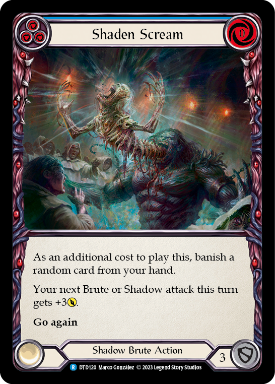 Shaden Scream (Blue) [DTD120] (Dusk Till Dawn)  Rainbow Foil | Webway Games