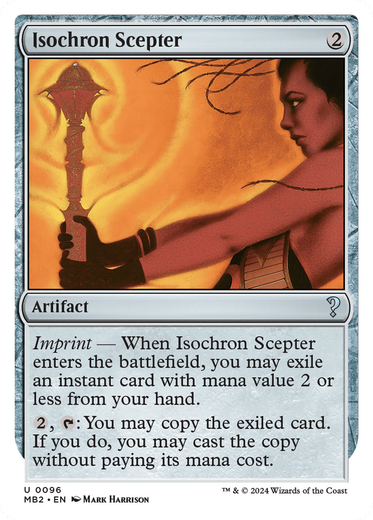 Isochron Scepter (White Border) [Mystery Booster 2] | Webway Games