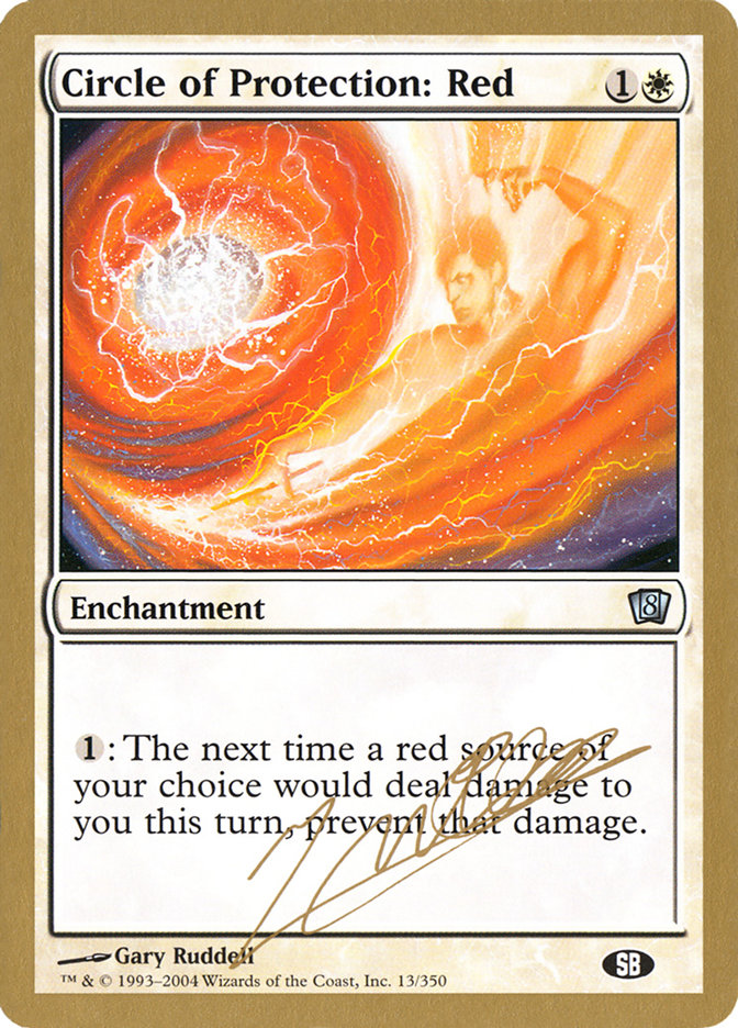 Circle of Protection: Red (Julien Nuijten) (SB) [World Championship Decks 2004] | Webway Games