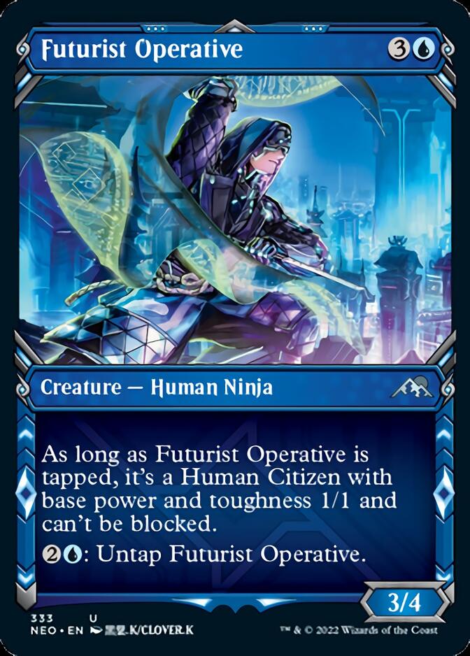 Futurist Operative (Showcase Ninja) [Kamigawa: Neon Dynasty] | Webway Games