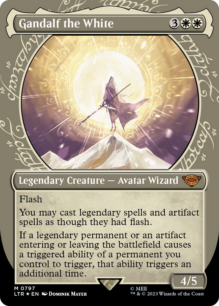 Gandalf the White (Showcase) (Surge Foil) [The Lord of the Rings: Tales of Middle-Earth] | Webway Games