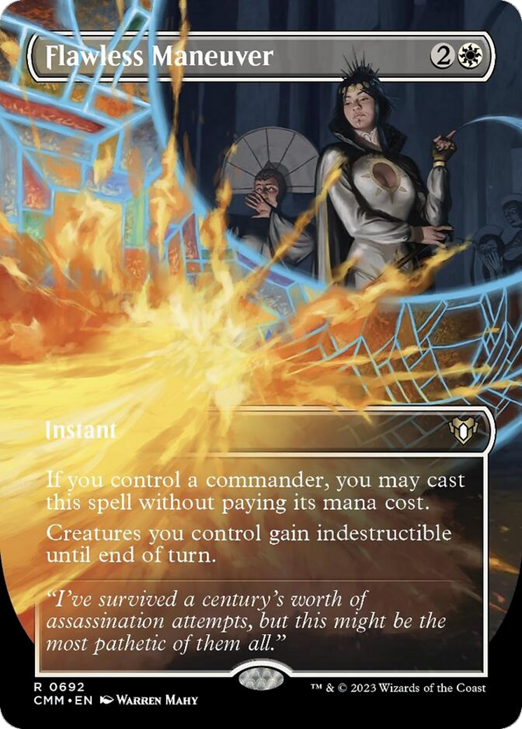 Flawless Maneuver (Borderless Alternate Art) [Commander Masters] | Webway Games