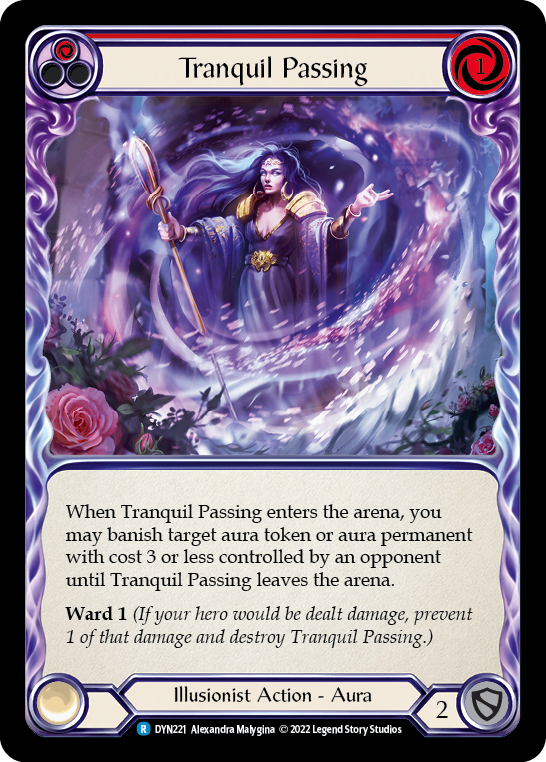 Tranquil Passing (Red) [DYN221] (Dynasty)  Rainbow Foil | Webway Games