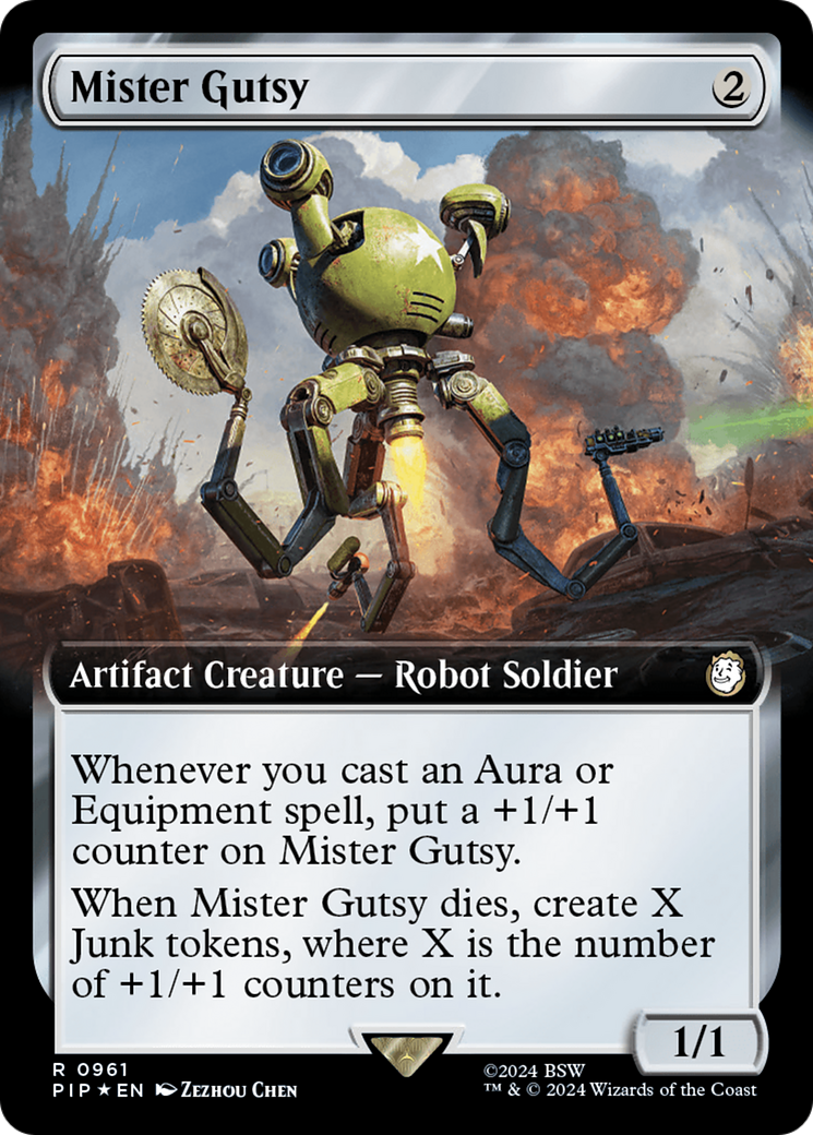 Mister Gutsy (Extended Art) (Surge Foil) [Fallout] | Webway Games
