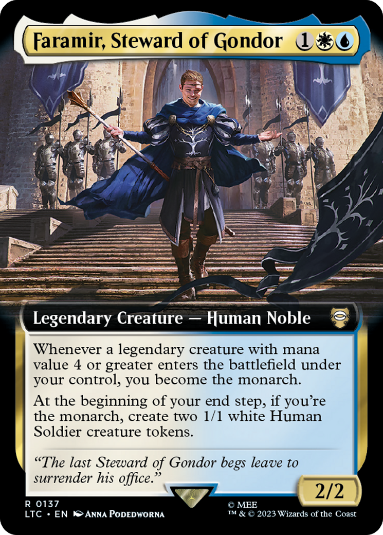 Faramir, Steward of Gondor (Extended Art) [The Lord of the Rings: Tales of Middle-Earth Commander] | Webway Games