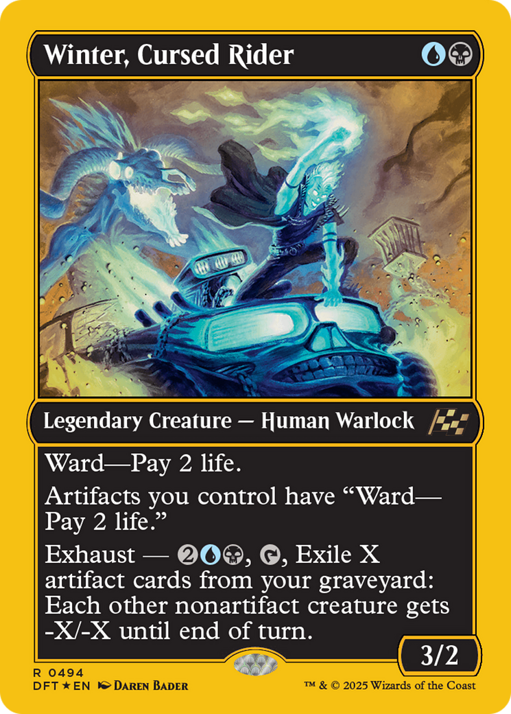 Winter, Cursed Rider (First-Place Foil) [Aetherdrift] | Webway Games
