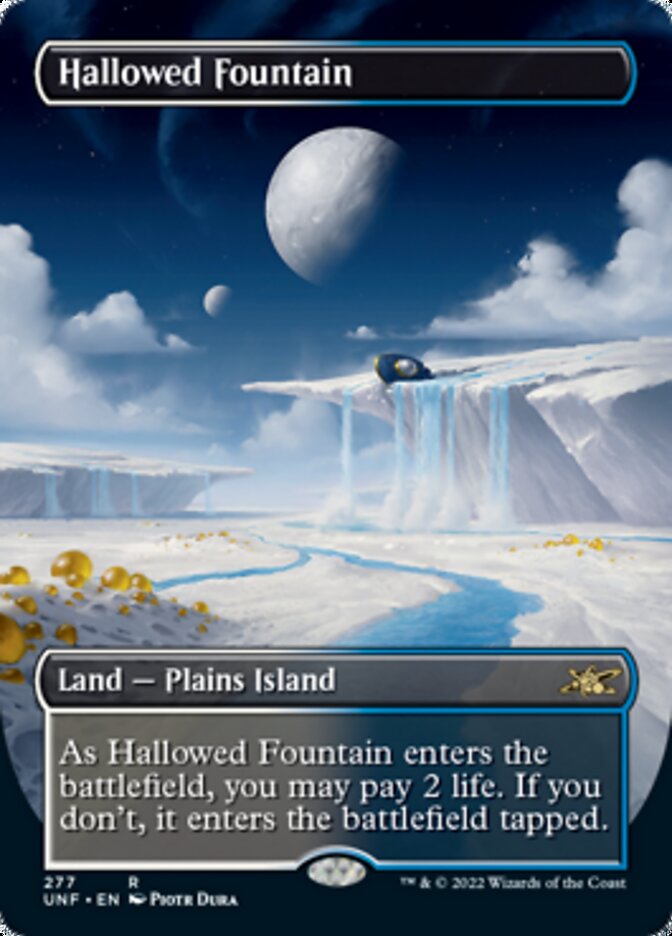 Hallowed Fountain (Borderless) [Unfinity] | Webway Games