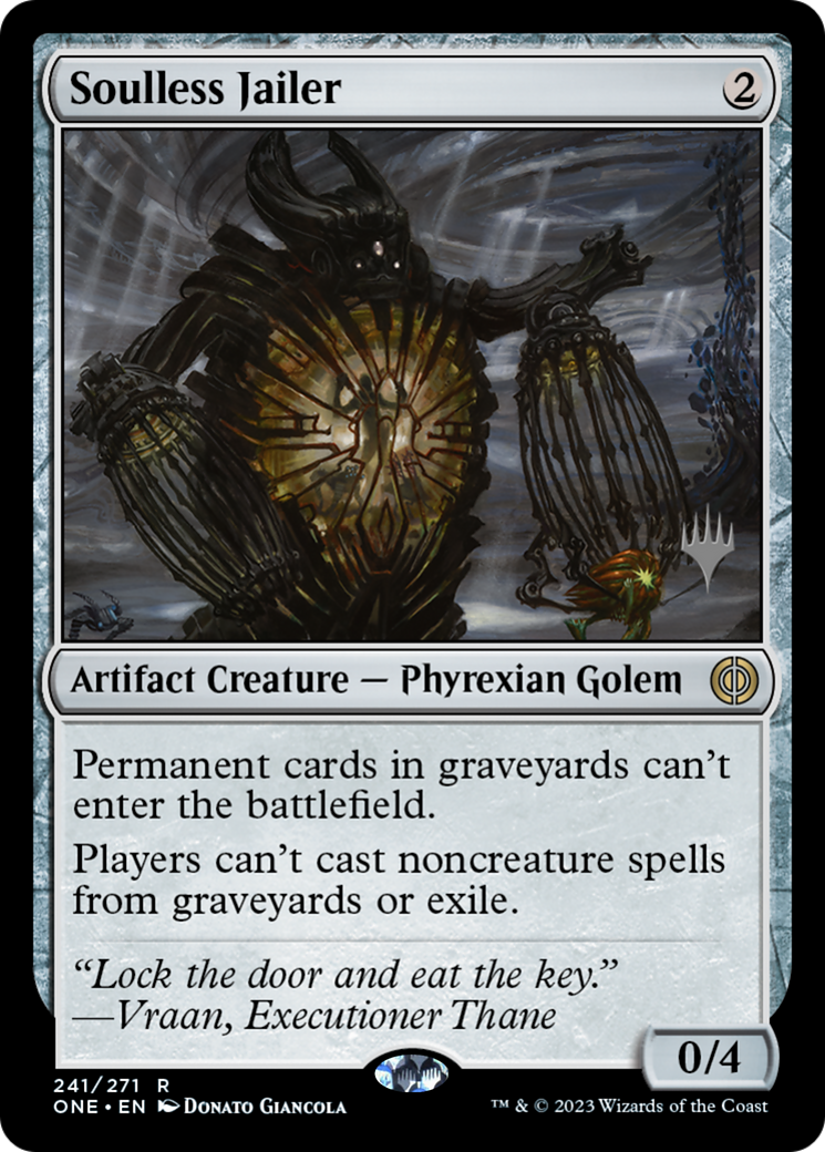 Soulless Jailer (Promo Pack) [Phyrexia: All Will Be One Promos] | Webway Games