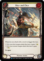 Slice and Dice (Yellow) [EVR058] (Everfest)  1st Edition Rainbow Foil | Webway Games