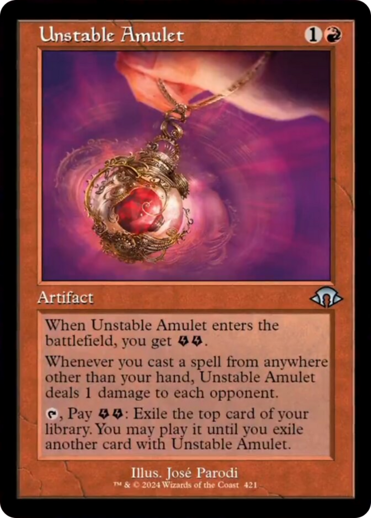 Unstable Amulet (Retro) [Modern Horizons 3] | Webway Games
