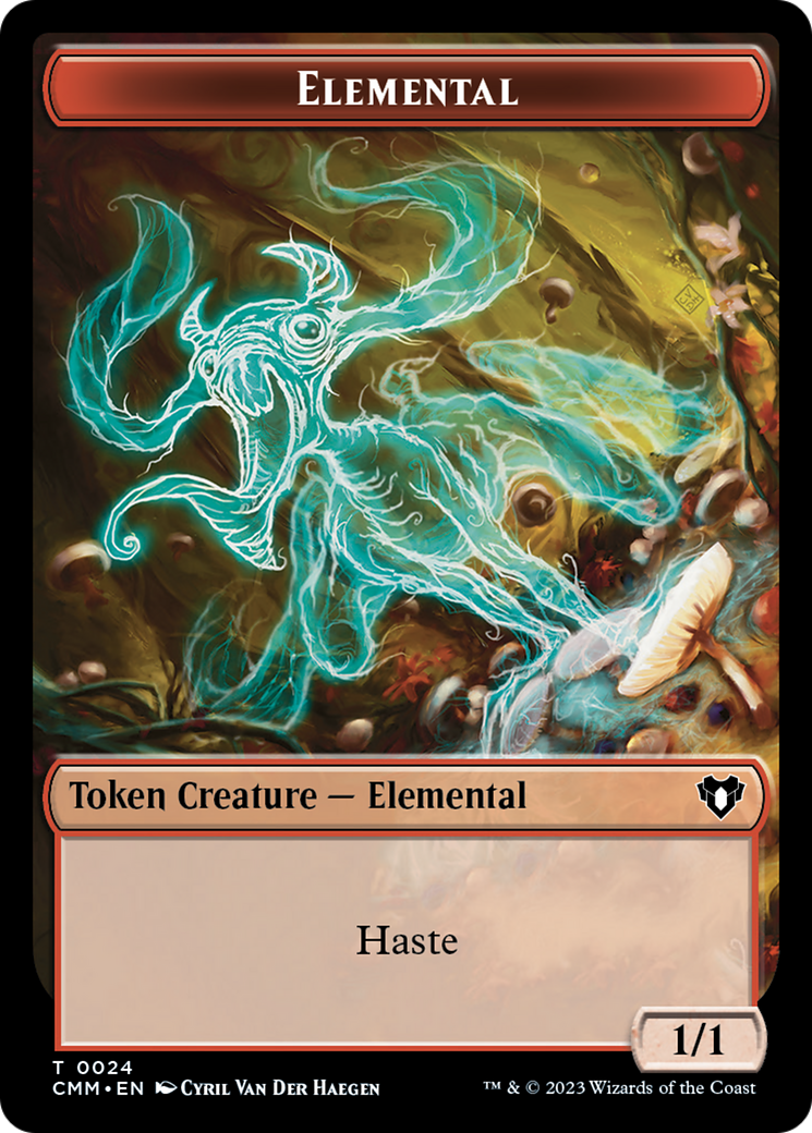 Elemental Token (24) [Commander Masters Tokens] | Webway Games