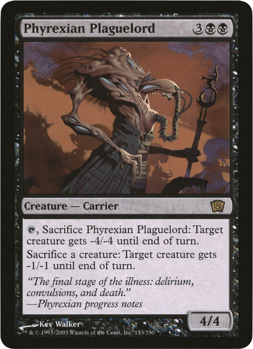 Phyrexian Plaguelord (Oversized) [Eighth Edition Box Topper] | Webway Games