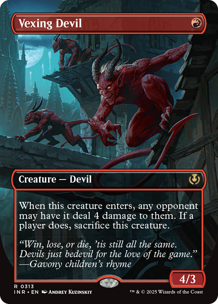 Vexing Devil (Borderless) [Innistrad Remastered] | Webway Games