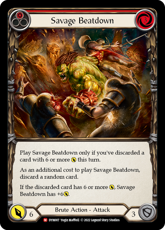 Savage Beatdown [DYN007] (Dynasty)  Rainbow Foil | Webway Games
