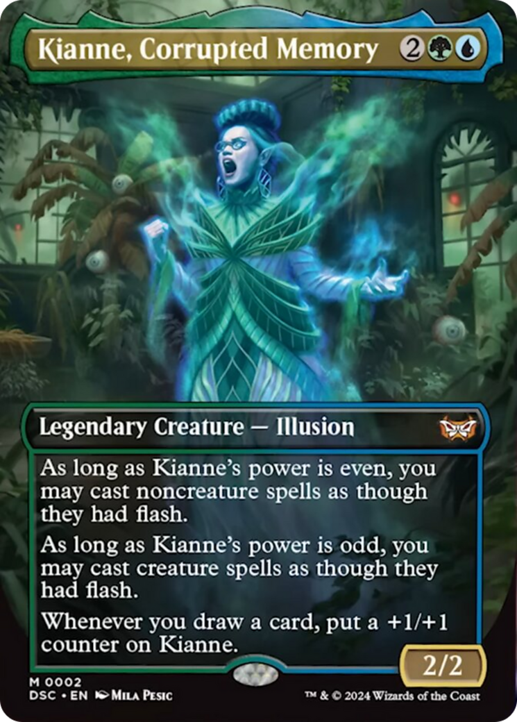 Kianne, Corrupted Memory (Borderless) [Duskmourn: House of Horror Commander] | Webway Games