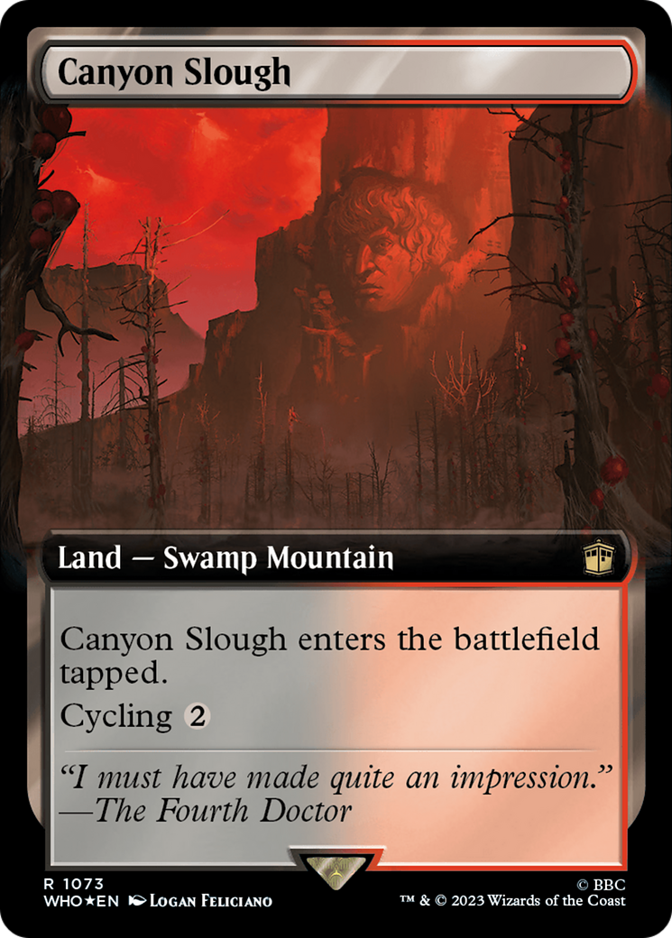 Canyon Slough (Extended Art) (Surge Foil) [Doctor Who] | Webway Games