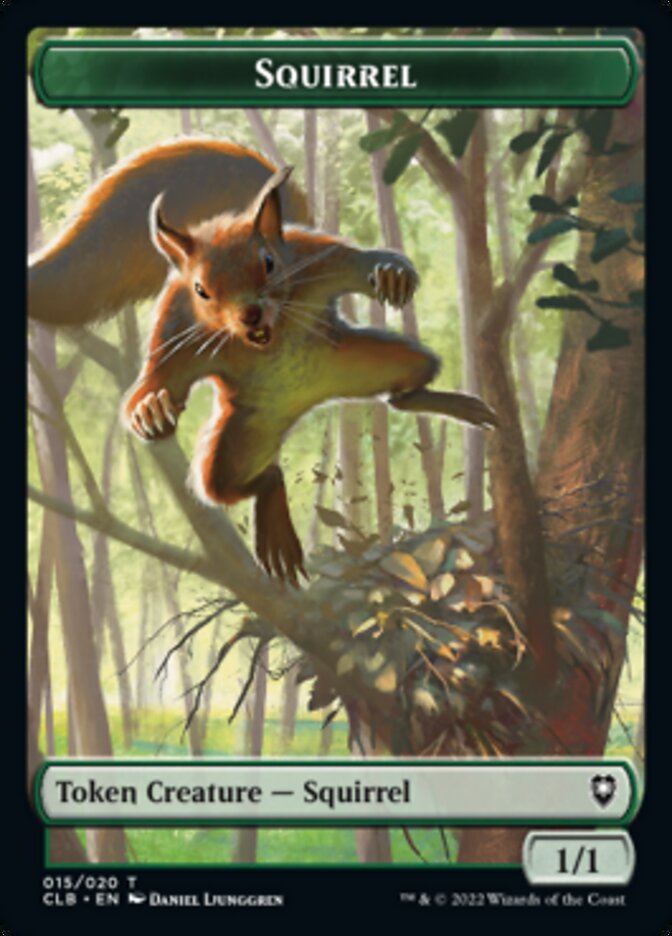 Squirrel Token [Commander Legends: Battle for Baldur's Gate Tokens] | Webway Games