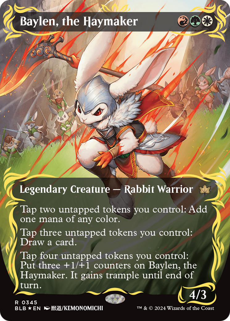 Baylen, the Haymaker (Raised Foil) [Bloomburrow] | Webway Games