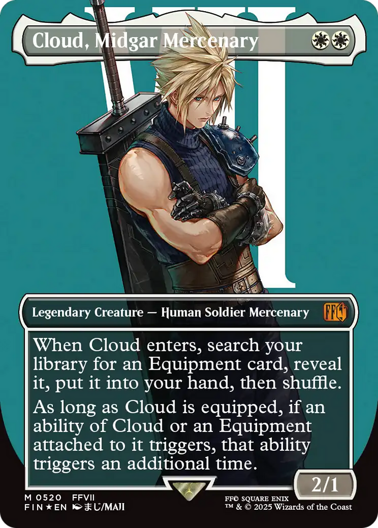 Cloud, Midgar Mercenary (Borderless) (Surge Foil) [FINAL FANTASY] | Webway Games