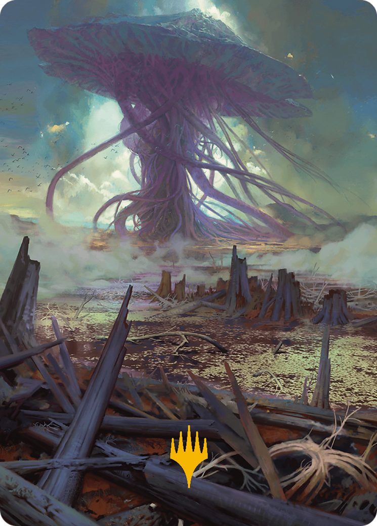 Swamp Art Card (Gold-Stamped Planeswalker Symbol) [Modern Horizons 3 Art Series] | Webway Games