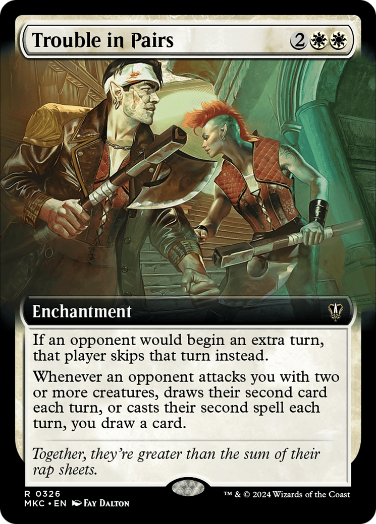 Trouble in Pairs (Extended Art) [Murders at Karlov Manor Commander] | Webway Games