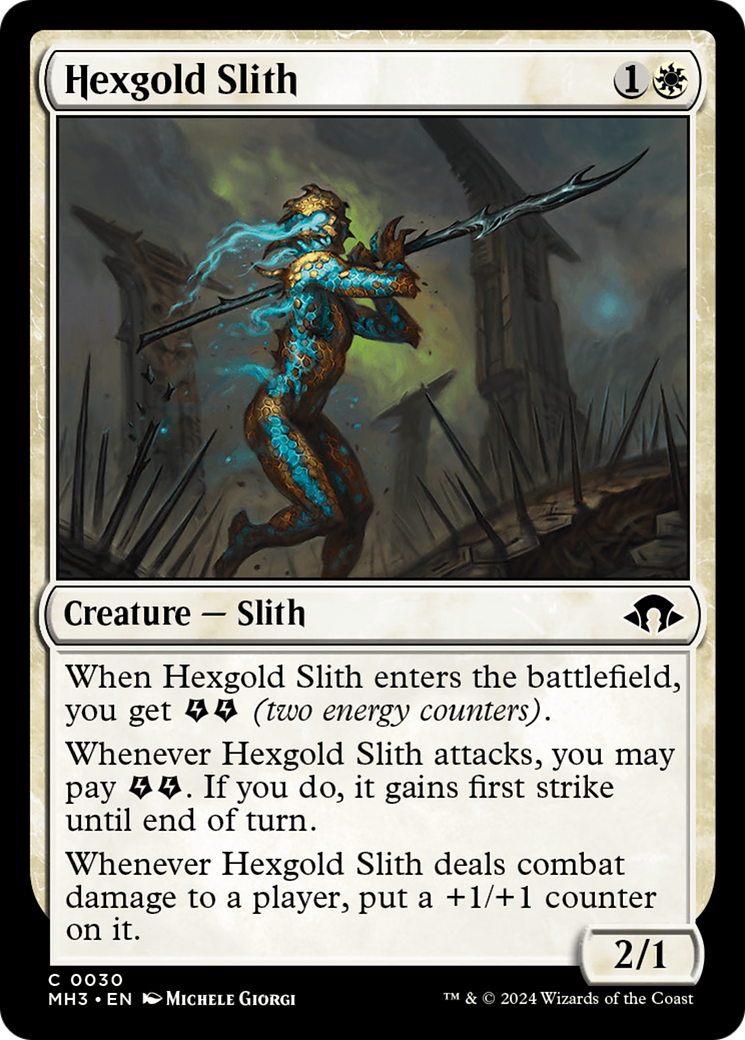 Hexgold Slith [Modern Horizons 3] | Webway Games