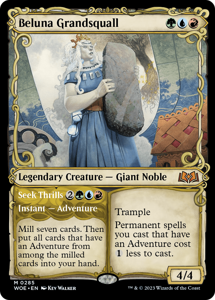Beluna Grandsquall // Seek Thrills (Showcase) [Wilds of Eldraine] | Webway Games