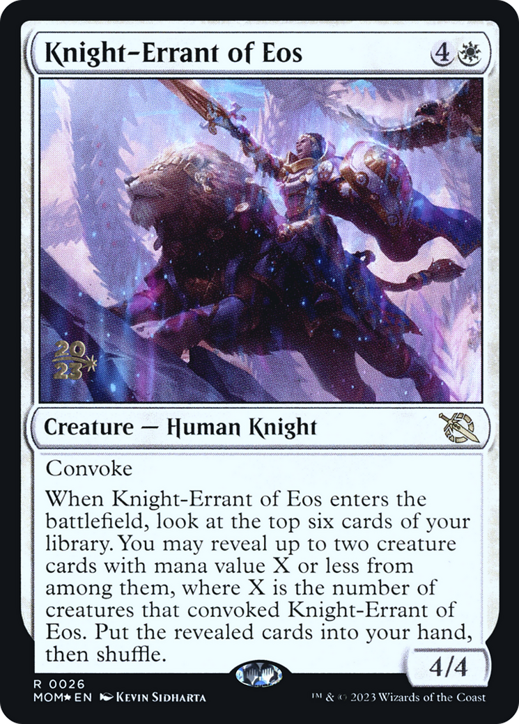 Knight-Errant of Eos [March of the Machine Prerelease Promos] | Webway Games