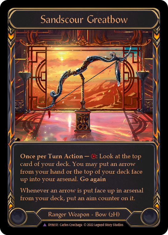 Sandscour Greatbow (Marvel) [DYN151] (Dynasty)  Cold Foil | Webway Games