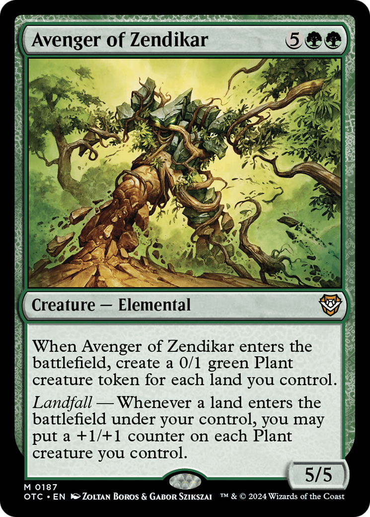 Avenger of Zendikar [Outlaws of Thunder Junction Commander] | Webway Games