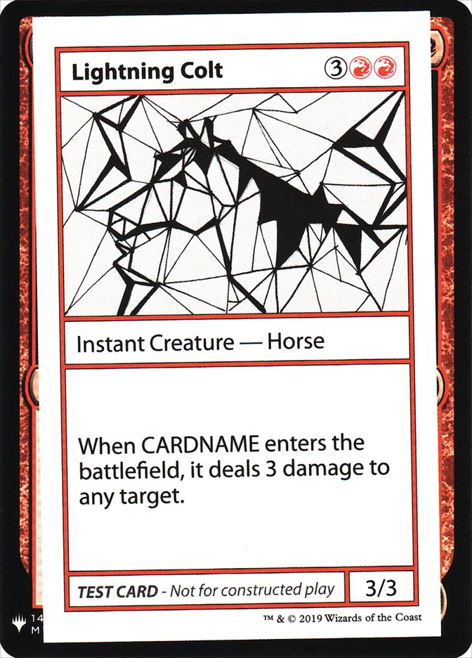Lightning Colt [Mystery Booster Playtest Cards] | Webway Games