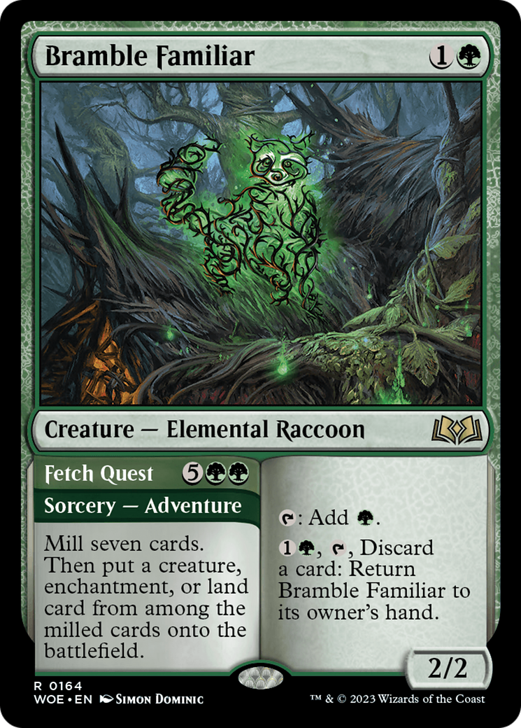 Bramble Familiar // Fetch Quest [Wilds of Eldraine] | Webway Games