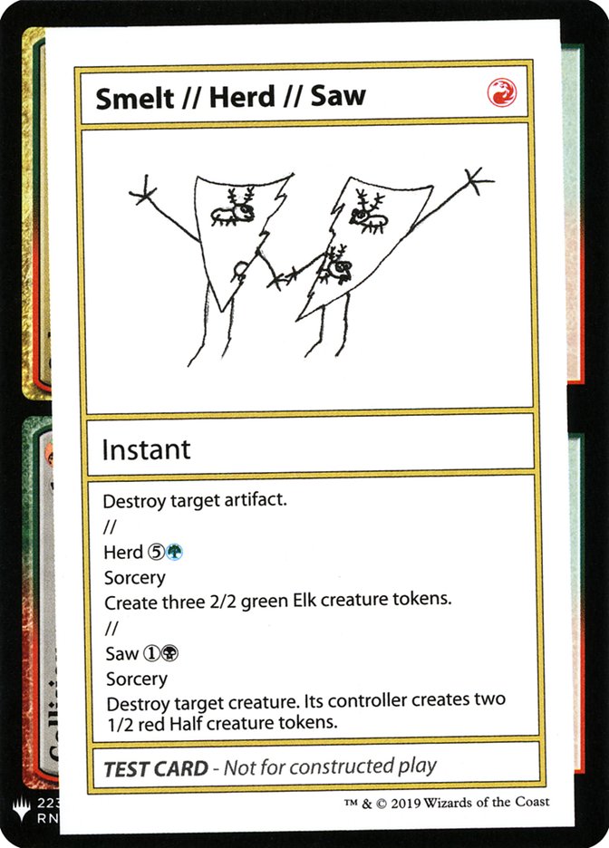 Smelt // Herd // Saw [Mystery Booster Playtest Cards] | Webway Games