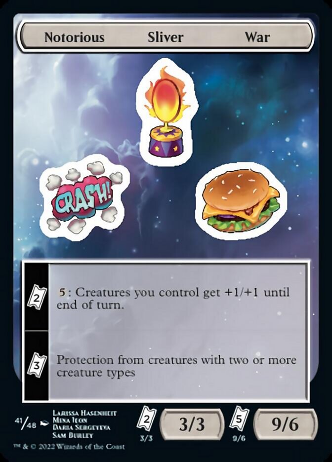 Notorious Sliver War [Unfinity Stickers] | Webway Games