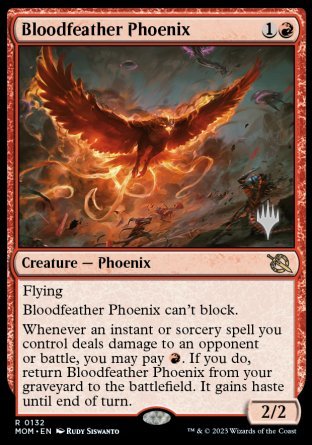 Bloodfeather Phoenix (Promo Pack) [March of the Machine Promos] | Webway Games