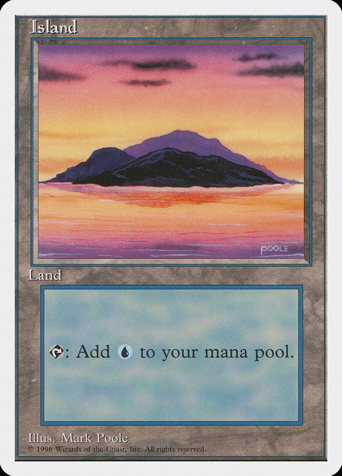 Island (Dark Clouds, Signature on Bottom Right) [Introductory Two-Player Set] | Webway Games