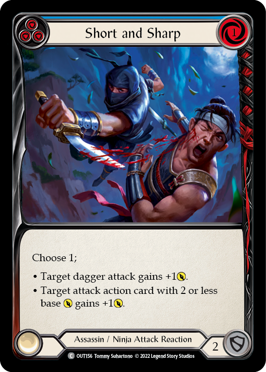 Short and Sharp (Blue) [OUT156] (Outsiders) | Webway Games