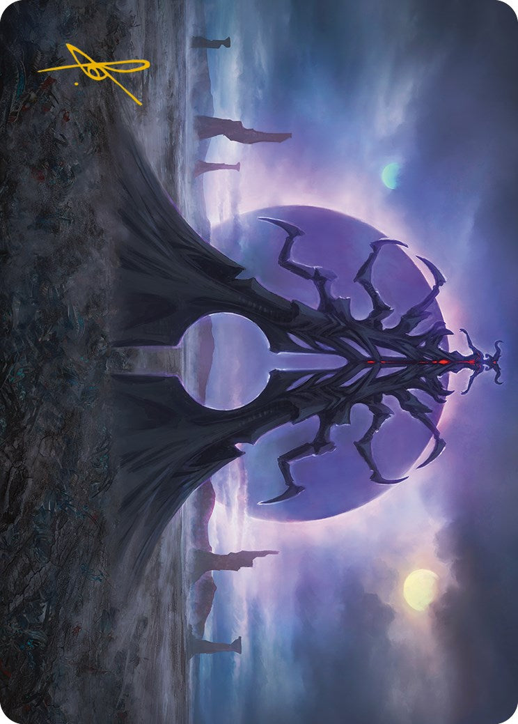 Black Sun's Twilight Art Card (Gold-Stamped Signature) [Phyrexia: All Will Be One Art Series] | Webway Games