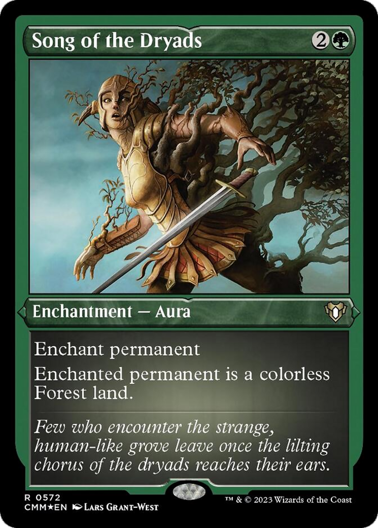 Song of the Dryads (Foil Etched) [Commander Masters] | Webway Games