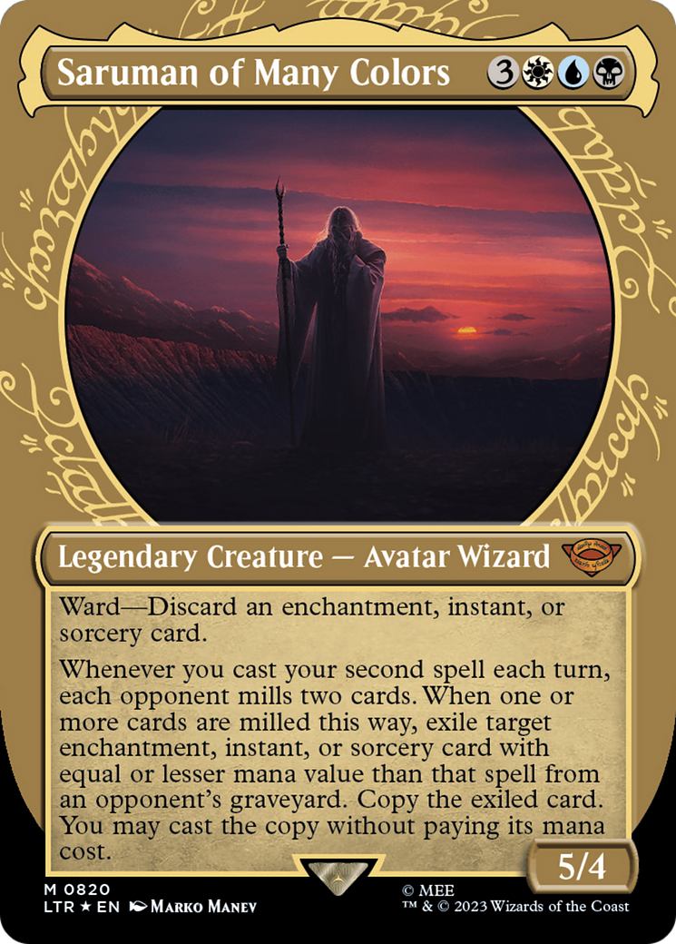 Saruman of Many Colors (Showcase) (Surge Foil) [The Lord of the Rings: Tales of Middle-Earth] | Webway Games