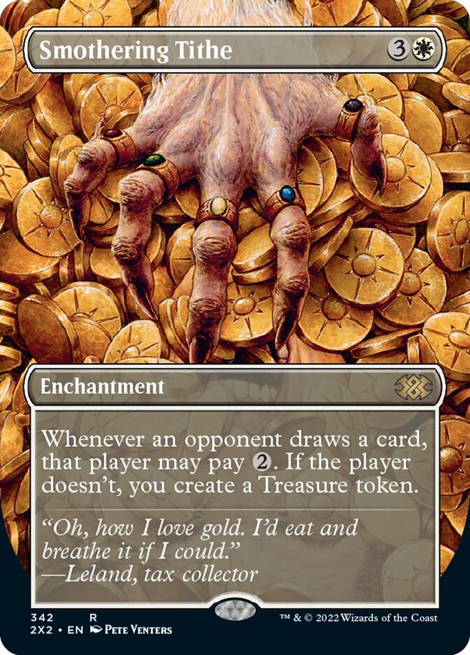 Smothering Tithe (Borderless Alternate Art) [Double Masters 2022] | Webway Games