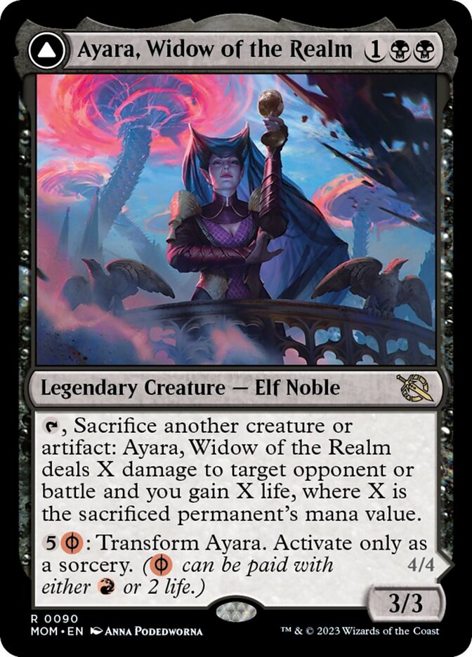 Ayara, Widow of the Realm // Ayara, Furnace Queen [March of the Machine] | Webway Games