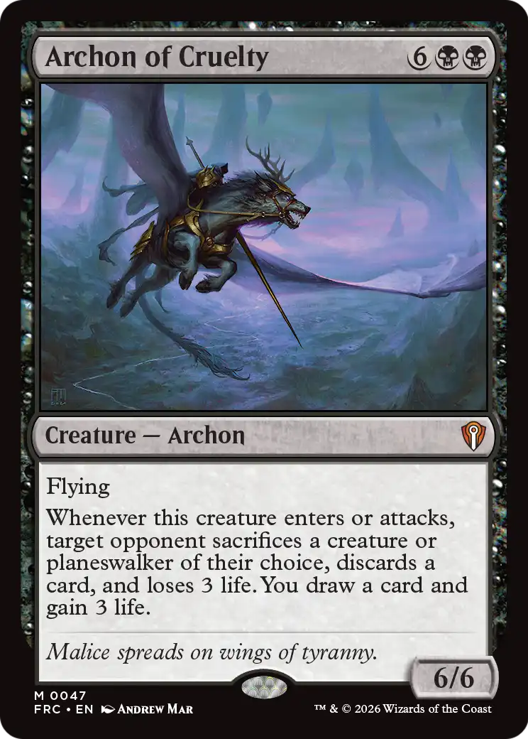 Archon of Cruelty [Reality Fracture Commander] | Webway Games