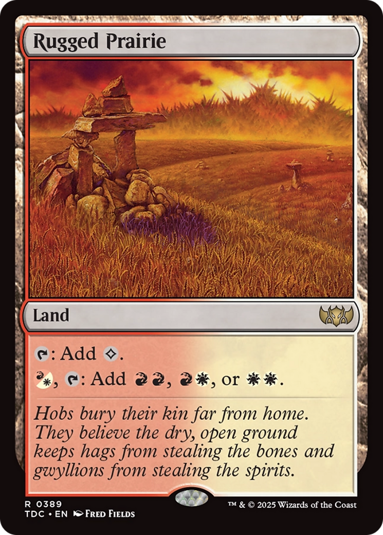 Rugged Prairie [Tarkir: Dragonstorm Commander] | Webway Games