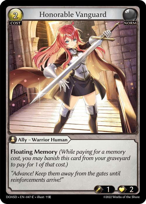 Honorable Vanguard (047) [Dawn of Ashes: Starter Decks] | Webway Games