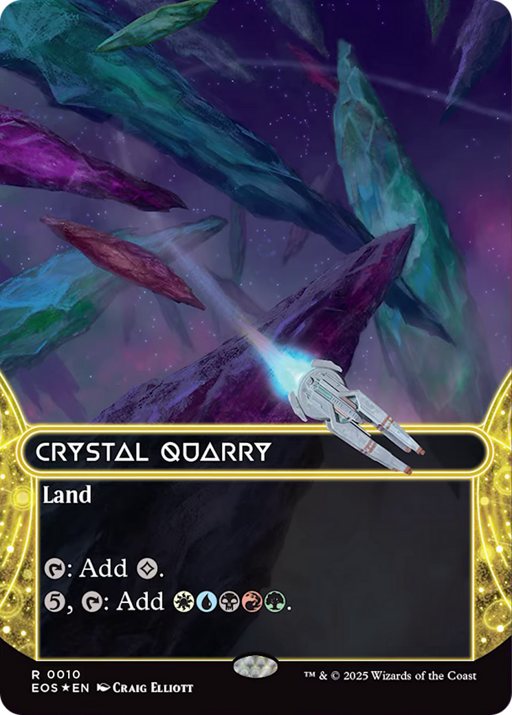 Crystal Quarry (0010) (Borderless) [Edge of Eternities: Stellar Sights] | Webway Games