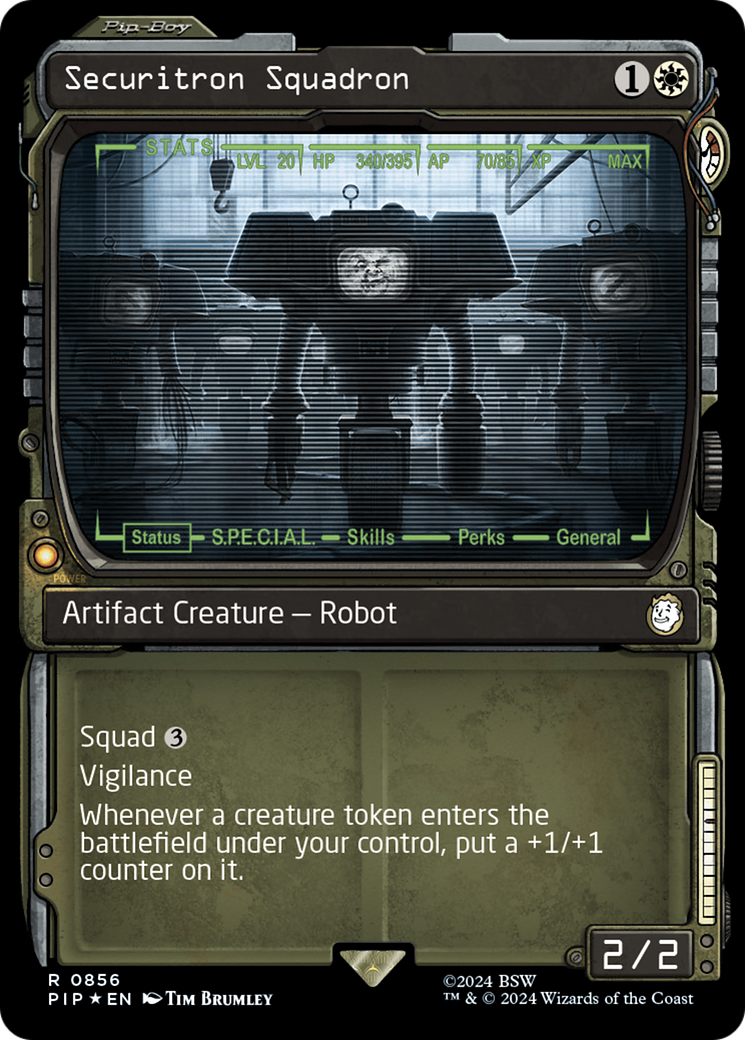 Securitron Squadron (Showcase) (Surge Foil) [Fallout] | Webway Games